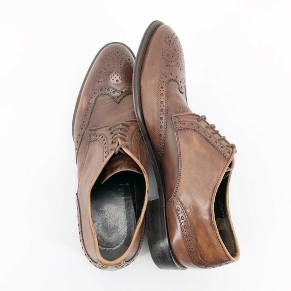 Roberto Guerrini Mens Oxfords Brown Leather 11.5 - Picture 5 of 8